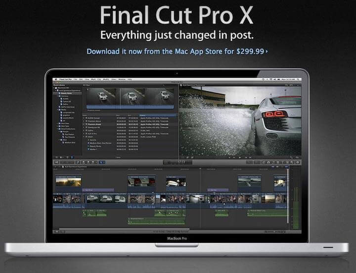 best video editing software for beginners - final cut pro