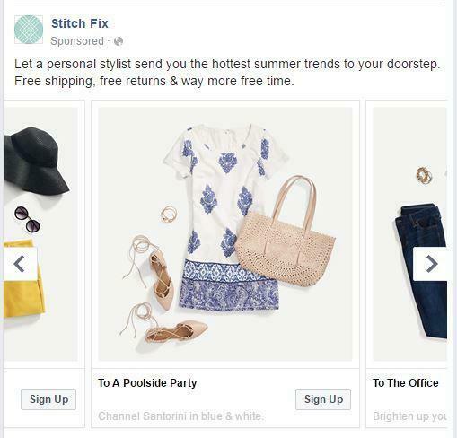 facebook carousel ads for sales