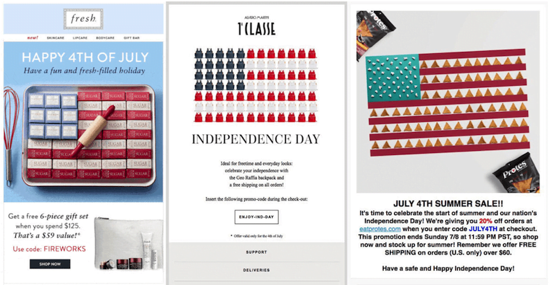 july marketing ideas american flag art