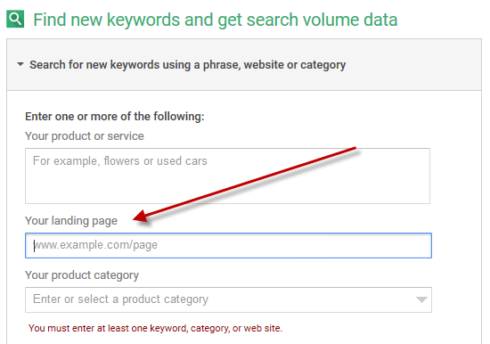 using keyword planner for adwords budgeting