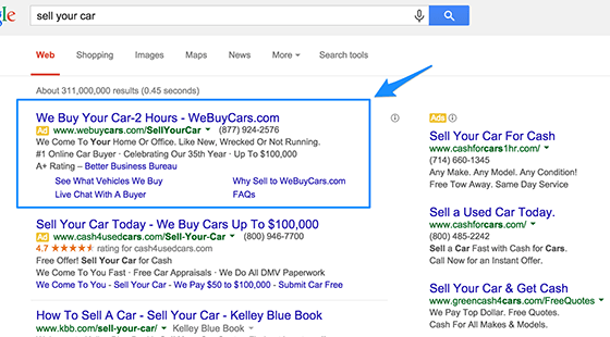 adwords-copy-sell-your-car