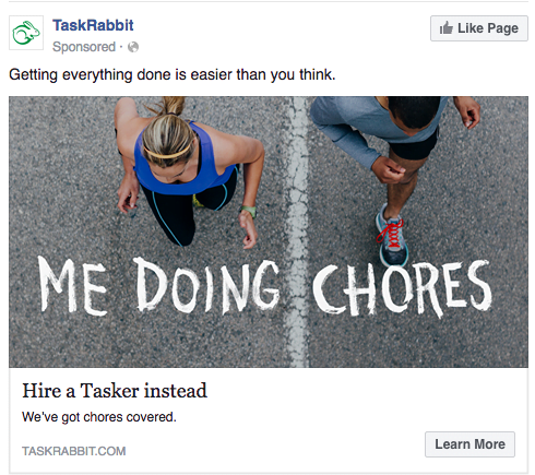 facebook advertising examples