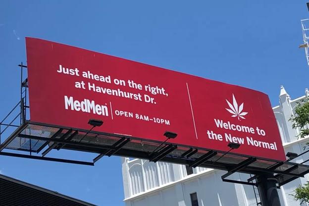 cannabis marketing billboard