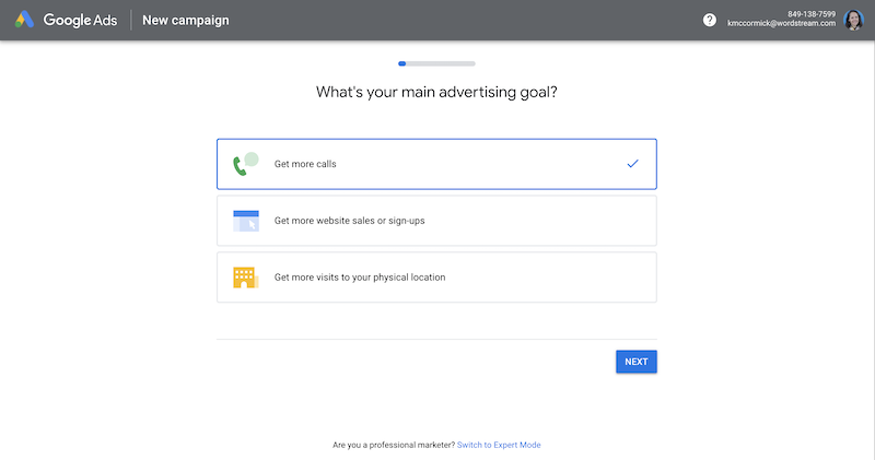 create-google-ads-account-new-campaign