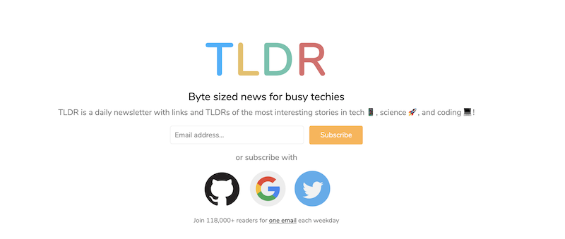 creative newsletter names TLDR