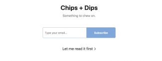 creative newsletter names chips and dips