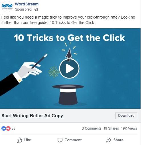 Facebook lead ad WordStream