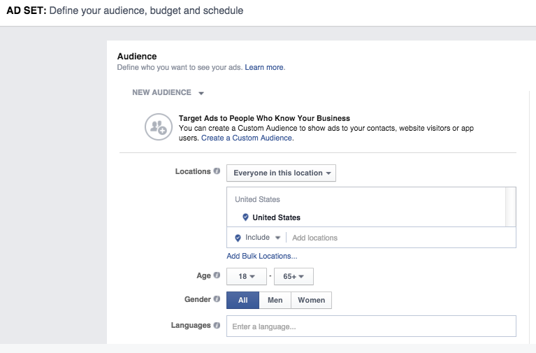 facebook video ads audience