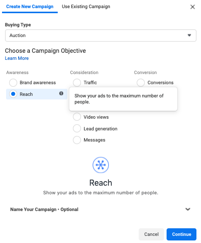 facebook click to call ads reach campaign
