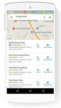 Google Voice Search Google Maps app ad example