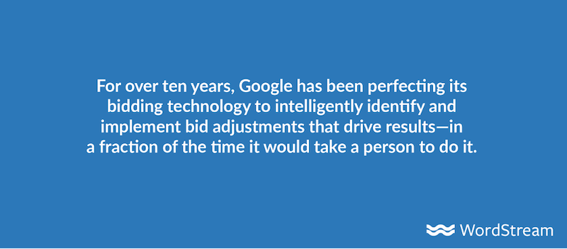 google automated bidding intelligence
