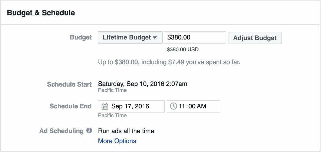 How to compete in Facebook Ads lifetime budget