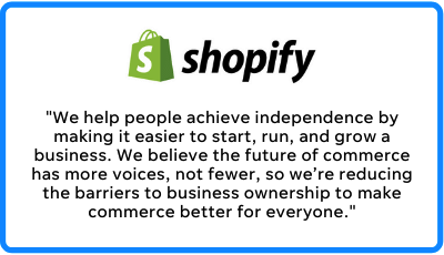 shopify's mission statement