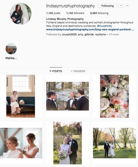 wedding photographer instagram