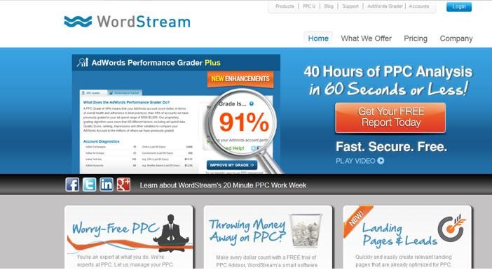 Low CTR strategy WordStream new offer banner