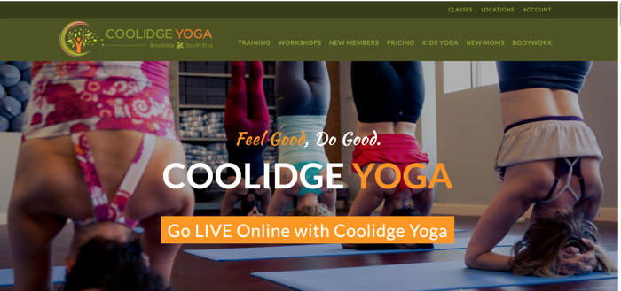 marketing copywriting during COVID 19 coolidge yoga