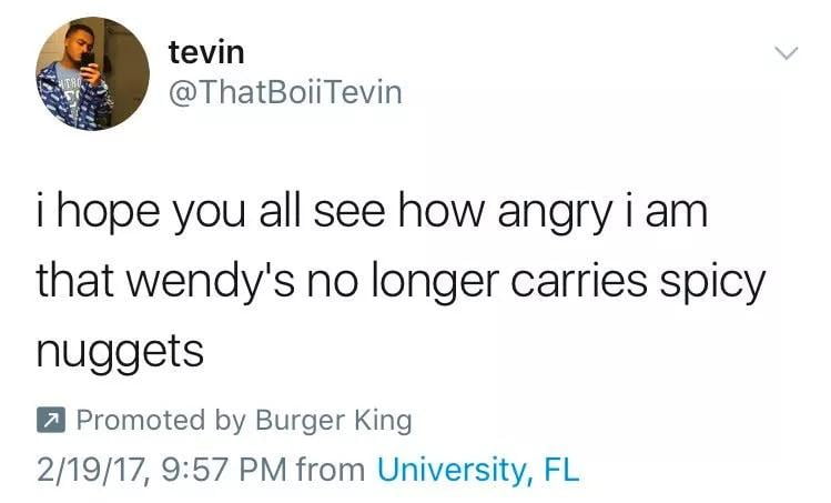 Burger King shadow campaign Tweet