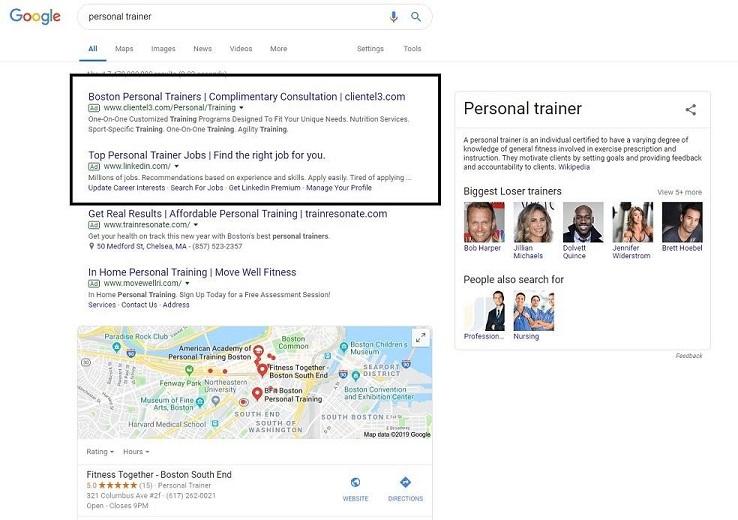 SERP for trainer