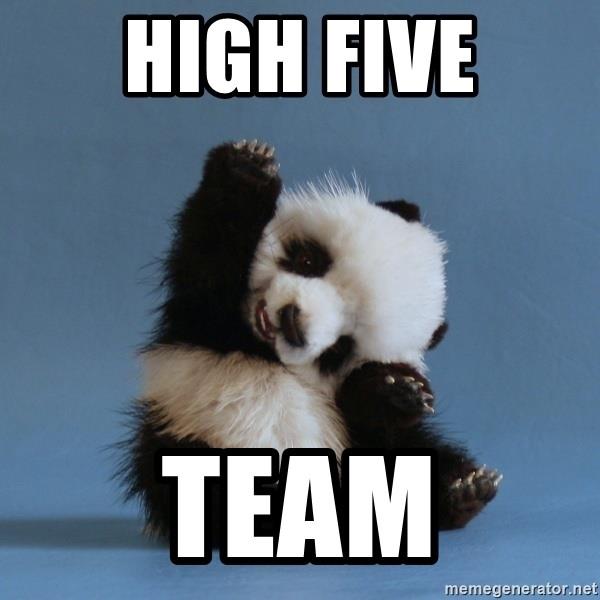 high five team meme