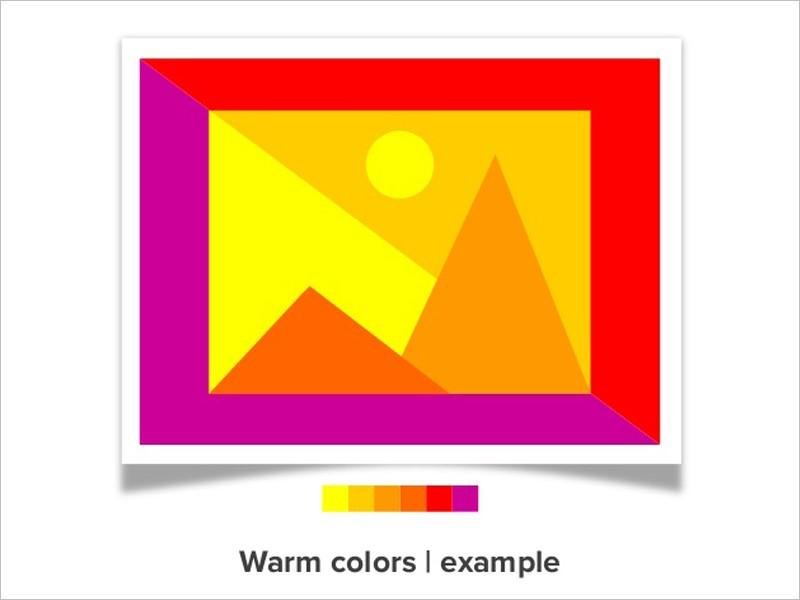 warm colors for website color scheme